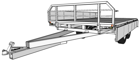 flatdeck trailer with drop sides