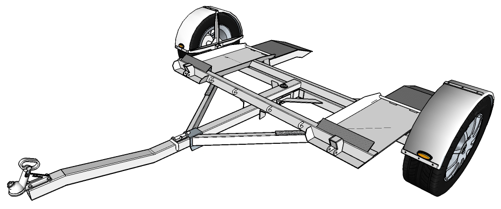 Tow dolly trailer